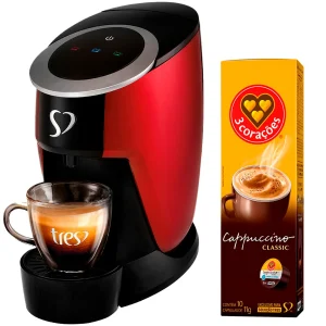 Cafeteira moderna + cápsulas